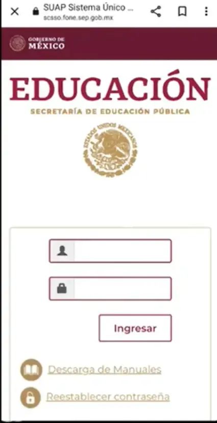 Mi Portal FONE SEP - Acceso con CURP y Talón de Pago