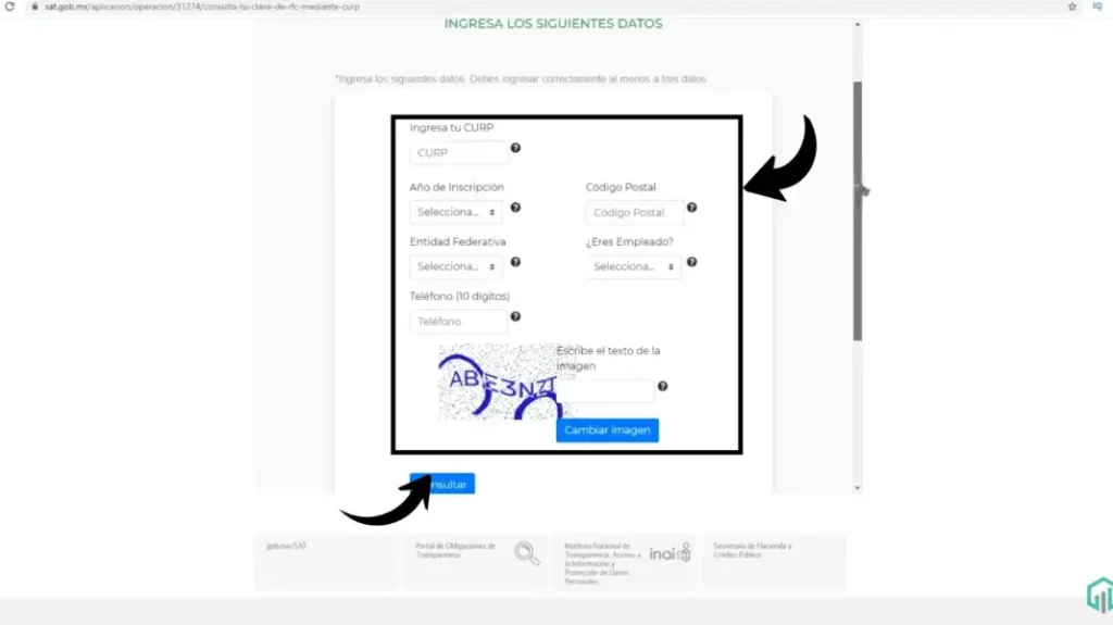 Mi Portal FONE SEP - Acceso con CURP y Talón de Pago