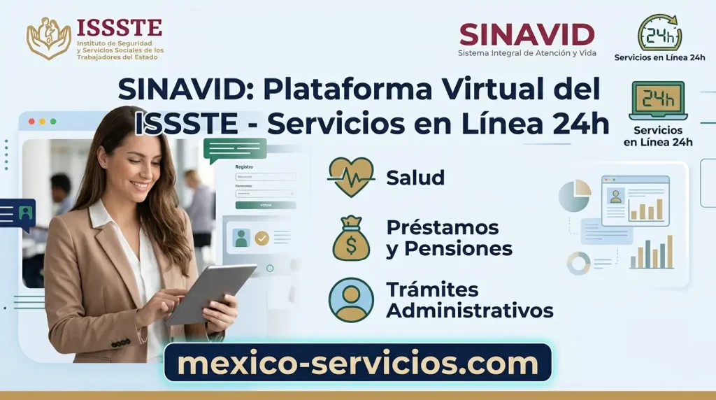 SINAVID: Plataforma Virtual del ISSSTE - Servicios en Línea 24h