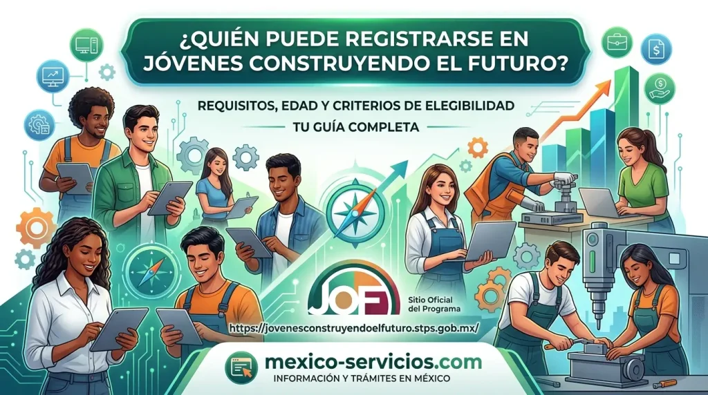 ¿Quién puede registrarse en Jóvenes Construyendo el Futuro?