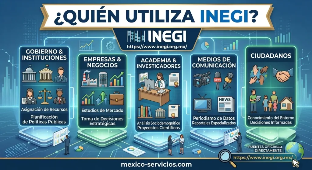 ¿Quién utiliza INEGI