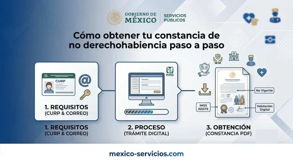Cómo obtener tu constancia de no derechohabiencia paso a paso