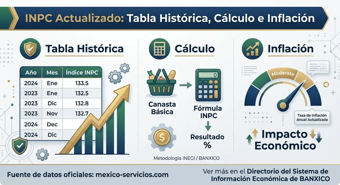 INPC 2026 Actualizado: Tabla Histórica, Cálculo e Inflación