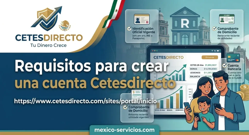 Requisitos para crear una cuenta Cetesdirecto