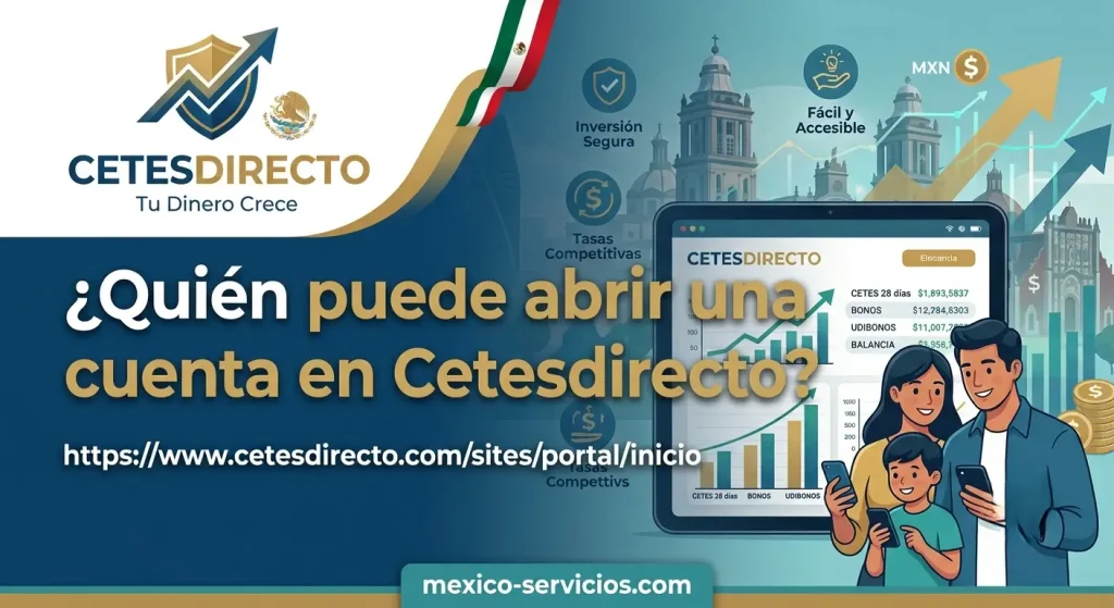 ¿Quién puede abrir una cuenta en Cetesdirecto?