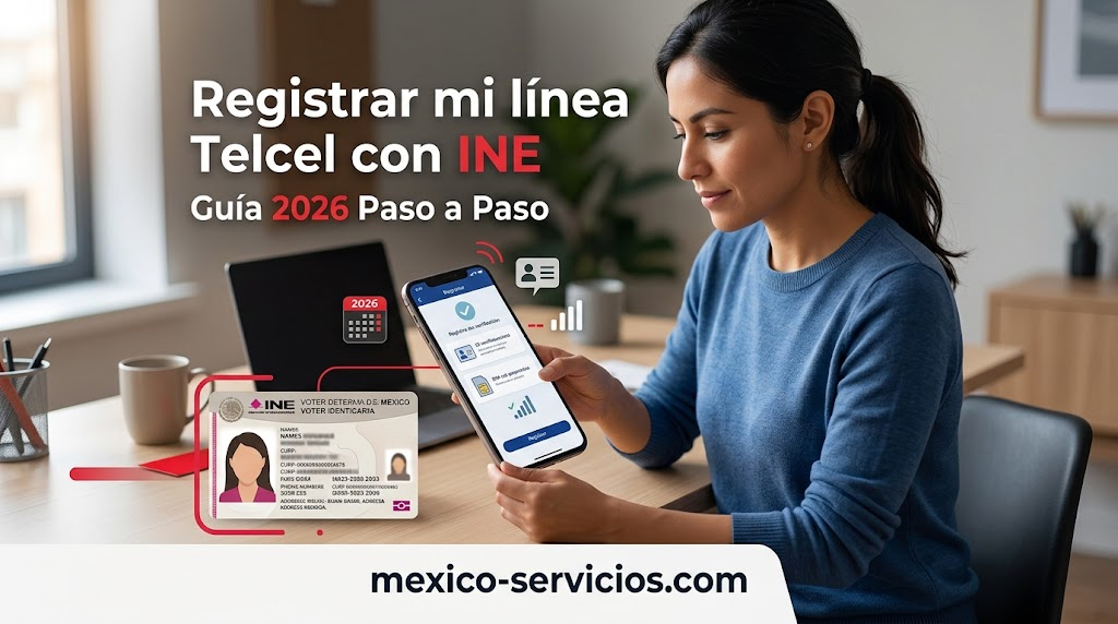 Registrar mi línea Telcel con INE Guía 2026 Paso a Paso